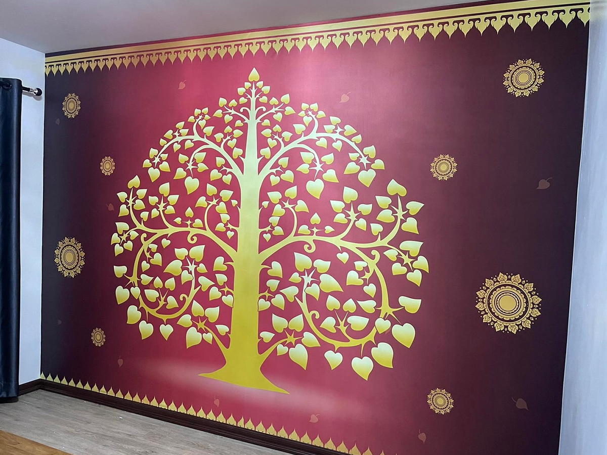 วอลเปเปอรภาพพิมพ์ต้นโพธิ์