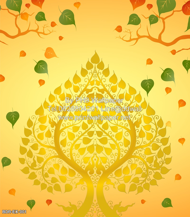 BDR-EX-001 วอลเปเปอร์ภาพพิมพ์ต้นโพธิ์