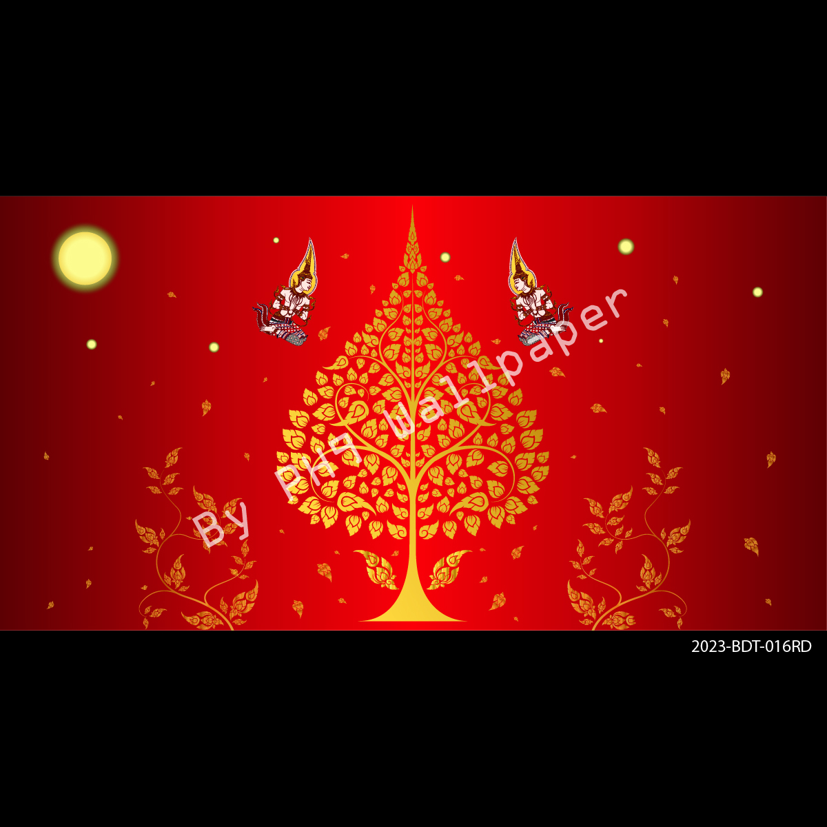 วอลเปเปอร์ติดผนังภาพต้นโพธิ์ เทวดา