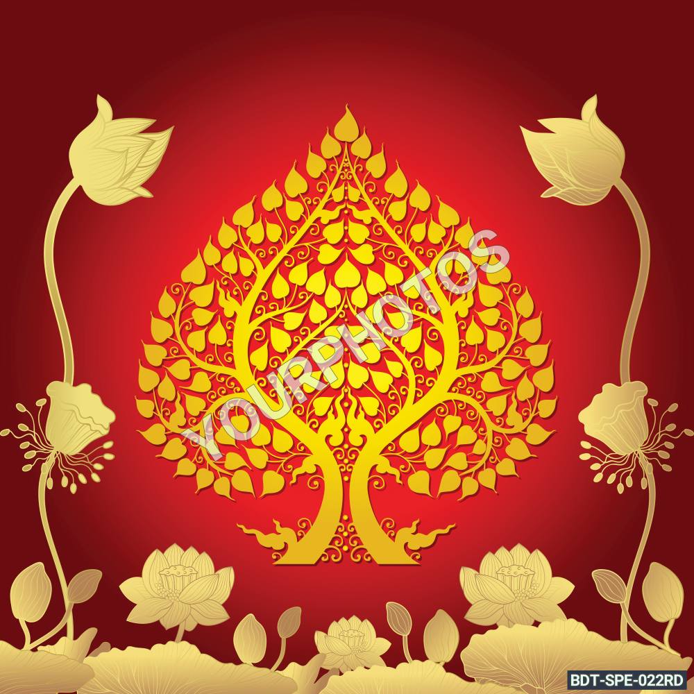 สติ๊กเกอร์ภาพต้นโพธิ์ทอง