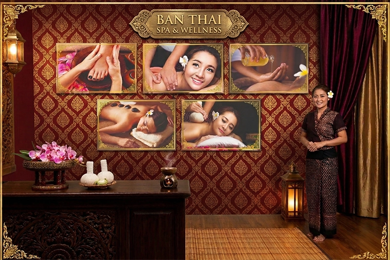 สติ๊กเกอร์แต่งร้านนวด สปาไทย