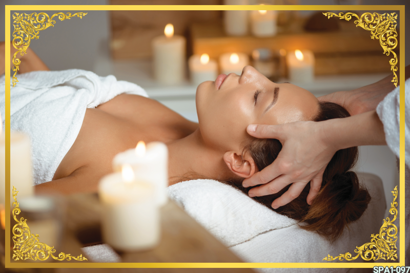 สติ๊กเกอร์ตกแต่งร้านนวด สปาไทย